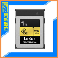接單進貨~Lexar 雷克沙 CFexpress Type B Gold Series 1T/1TB 記憶卡(讀1900MB/s,寫1500MB/s)公司貨
