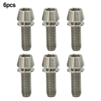6Pc M6x18/20mm Bolt Screw For Bicycle Stem For Seatpost Cylindrical Tapered Head111111111111111111111111111111111111111111111111