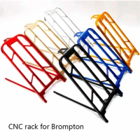 Aceoffix CNC ultralight aluminum alloy rear rack for folding bikes accessories rackfor brompton