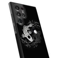 Hybrid Case Samsung Galaxy S24 S23 S22 S21 S20 Ultra Plus FE Yin And Yang Koi