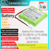 CameronSino Battery for Teleradio LE-TX-MX10 LI-TX-MN6 LI-TX-MD10 fits Teleradio M241054 Crane Remote Control battery 2000mAh