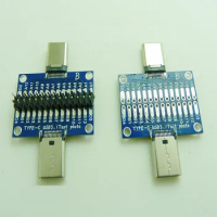 1Pcs 3.1 Type-C Male to Female Test Board Test Connector with Board PCB 14*2 Pin DP Female To Male Test PCB Board Adapter