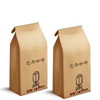 【黑開水】現烘巴西咖啡豆450g/袋x2袋組(淺中烘焙)
