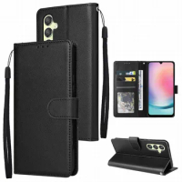 Flip Phone Wallet Case For Samsung Galaxy A32 A33 A34 A40 A41 A42 A50 A51 A52 A52S A53 A54 5G Solid Color Photo Frame Cover D30E