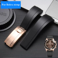 Watch Band for Rolex Tudor wristband black blue green waterproof silicon watches band Dust-Free Rubber bracelet 20mm 21mm
