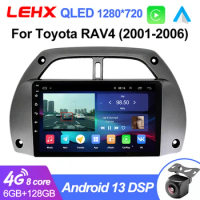 LEHX L6Pro Android13 2 DIN Car Radio Multimedia Video Player for Toyota RAV4 Rav 4 2001-2006 2DIN stereo GPS Navigation Carplay