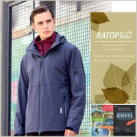 【瑞多仕-RATOPS】男款 Softshell 防水透氣保暖外套.輕量防風夾克.超潑水禦寒大衣/ RAS753 暗灰色