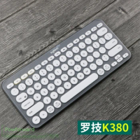 Keyboard Cover Protective Film Silicone Keyboard Mechanical Skin Protector For Logitech K380 K 380 Multi-Device Bluetooth