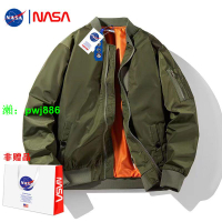 NASA聯名余文樂潮牌MA1飛行員夾克男女2023新款春寬松比伯棒球服