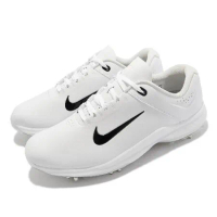 Nike 高爾夫球鞋 Air Zoom TW20 男鞋 氣墊 皮革 可拆式鞋釘 白 黑 寬楦 CI4509-100