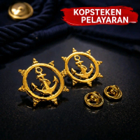Pin Jangkar Pelayaran - Kopsteken Pelayaran - Pin Jangkar - Pin Krah Pelayaran