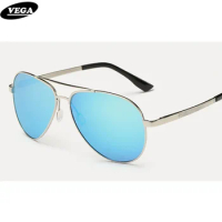 VEGA Best Polarized Aviation Sunglasses For Men Women Classic Navy Air Force Eyewear New Pilot Sun Glasses With Pouch 2564