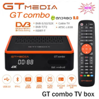New Android DVB TV box GTMEDIA GT Combo 4K 8K HD DVB-S2X/T2/C 2G+16GB M3U Satellite TV Receiver Decoder/Google Smart Set Top Box