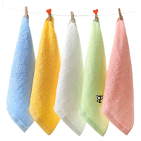 竹纖維小方巾25x25小毛巾正方形34x34薄款比純棉柔軟兒童嬰兒寶寶