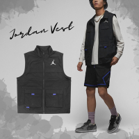 Nike 背心 Jordan Vest 黑 紅 男款 輕量 立領 工裝 喬丹 口袋 FD4800-010