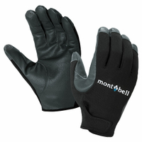 【【蘋果戶外】】mont-bell 1118289 BK 黑 Trekking Gloves 男款 羊皮健行手套 可觸控手套