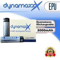 Baterai 18650 3000mAh Dynamax 18650 Baterai Cas 18650 3.7V Rechargeable Battery 1 Pieces