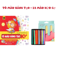 Sách Tô Màu Sáng Tạo 10 Nghìn Hình Ảnh Cho Bé Vui Chơi Tô Màu Sáng Tạo + Kèm 12 Sáp Màu Hữu Cơ