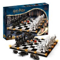 Hot Harry Potter Wizard Chessboard Suit Chess Peripl Hogwarts Chess Table Game Assembled Birthday G