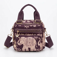 Tas Chibao 3in1 1813-2 Ransel Selempang dan Jinjing Wanita Import Motif Gajah dengan Desain Elegan d
