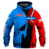 ฮอนด้าคาร์ปีก HRC เสื้อกันหนาวมีฮู้ด, สไตล์ใหม่, การพิมพ์ดิจิตอล 3 มิติ, เสื้อกันหนาวมีฮู้ดซิป, เสื้
