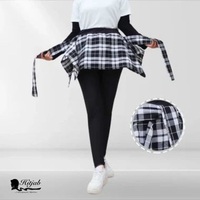 HITJAB - Celana Legging Rok Flanel Yoga Zumba Running Jogging 2-0006 LR FLANEL JUMBO I