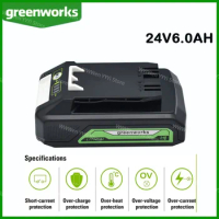 Original 100% Greenworks is suitable for Greenworks 24V electric tool screwdriver lawn mower lithium battery