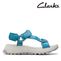 【Clarks】女鞋 ATL Trek Sport魔鬼氈設計輕戶外涼鞋 湖水綠(CLF71856S)
