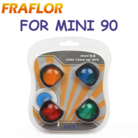 4 PCS Close-up Lens Colorful Color Filter Mirror for Fujifilm Instax Mini 90 Instant Film Cameras Photographic Accessories