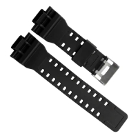 3X Natural Resin Replacement Watch Band Strap , For G-Shock GD120/GA-100/GA-110/GA-100C(Black)