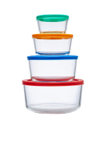 Glass Food Containers Set V31650 Multi-Color