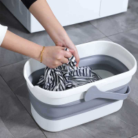 Chậu Gấp, Chậu Giặt Cực Lớn, Chậu Tắm Cỡ Lớn Gia Dụng, Chậu Nhựa Hình Chữ Nhật Cho Bé, Xô Giặt Giày 