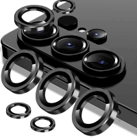 Vòng ống kính camera bằng hợp kim nhôm và kính bảo vệ cho Samsung Galaxy S24 Ultra; nắp bảo vệ cho G