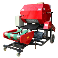 Mini Automatic Movable Round Wheat Corn Straw Silage Hay Crop Grass Wrapping Bundling Baler Machine