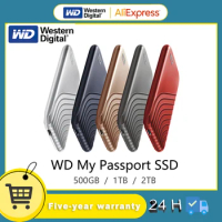Western Digital 500GB WD 1TB NVMe External Portable Solid State Drive My Passport SSD Type-C USB3.2 encrypted mobile hard drive