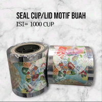 Seal cup motif buah/ seal cup untuk press gelas