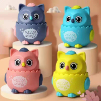 MAINAN BURUNG HANTU OWL DITEKAN BERPUTAR BERJALAN VIRAL TIKTOK