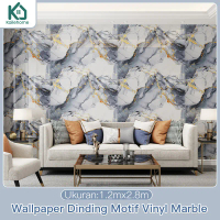 Wallpaper Dinding Vinyl Marble 1.2 x 2.8 Meter Tebal 2.5mm / Wallpaper Dinding Motif Vinyl Marble Fo