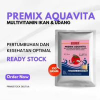 Premix Aquavita 100g - Multivitamin dan Mineral Lengkap untuk Ikan dan Udang