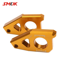 SMOK Motorcycle Rear Axle Spindle Chain Adjuster Regulator For Yamaha TMAX T MAX 530 12-15 FZ8 12-15 FZ1 06-15 YZF R1 05-15