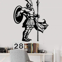 Vinyl wall decals home decor living room bedroom art deco spartan warrior ancient world war boy room mural GXL8