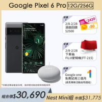Nest Mini智慧音箱組【Google】Pixel 6 Pro (12G/256G)