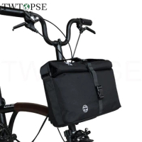 TWTOPSE Cycling Bike Roll Top Bag For Brompton Folding Bike Bicycle Bag Water Resistant Rain Cover Adjustable Strap For 3SIXTY