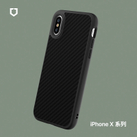 【RHINOSHIELD 犀牛盾】iPhone X/XS/XR/XS Max SolidSuit 碳纖維紋路防摔背蓋手機殼(獨家耐衝擊材料)