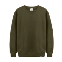 【HODARLA】男女厚暖大學長袖T恤-保暖 刷毛 上衣 多色 素T 橄欖綠(3165106)