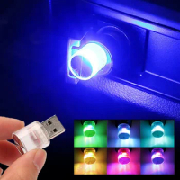 Car Mini USB LED Ambient Light Decorative Atmosphere Lamps for Auto Light Plug Play Car onboard atmosphere car light