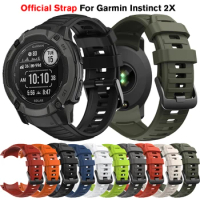 Original Strap For Garmin Instinct 2X Solar Band Silicone Wristband Bracelet Watchband Correa Smartwatch Official Watch Band