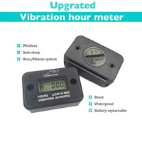 Upgrated Digital Vibration Tachometer Hour Meter Waterproof Engine Gauge LCD Display Reset Auto Sleep For Car Motorcycle Boat