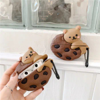 3D Cute Cartoon Bear Earphone Case for Huawei FreeBuds Pro Cases Wireless Bluetooth Soft Silicone Cover for Freebuds Pro Funda