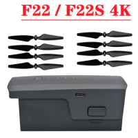 For SJRC F22s Drone Battery 11.1V 3500mAh Battery and Propeller For F22 F22S 4K PRO 5G Wifi GPS RC Drone Accessaries Spare Parts